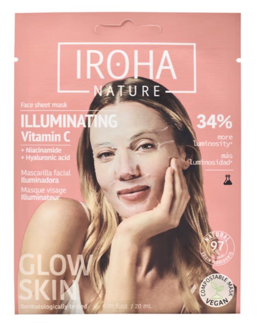 Iroha Nature – Illuminating Face Sheet Mask Vitamin C