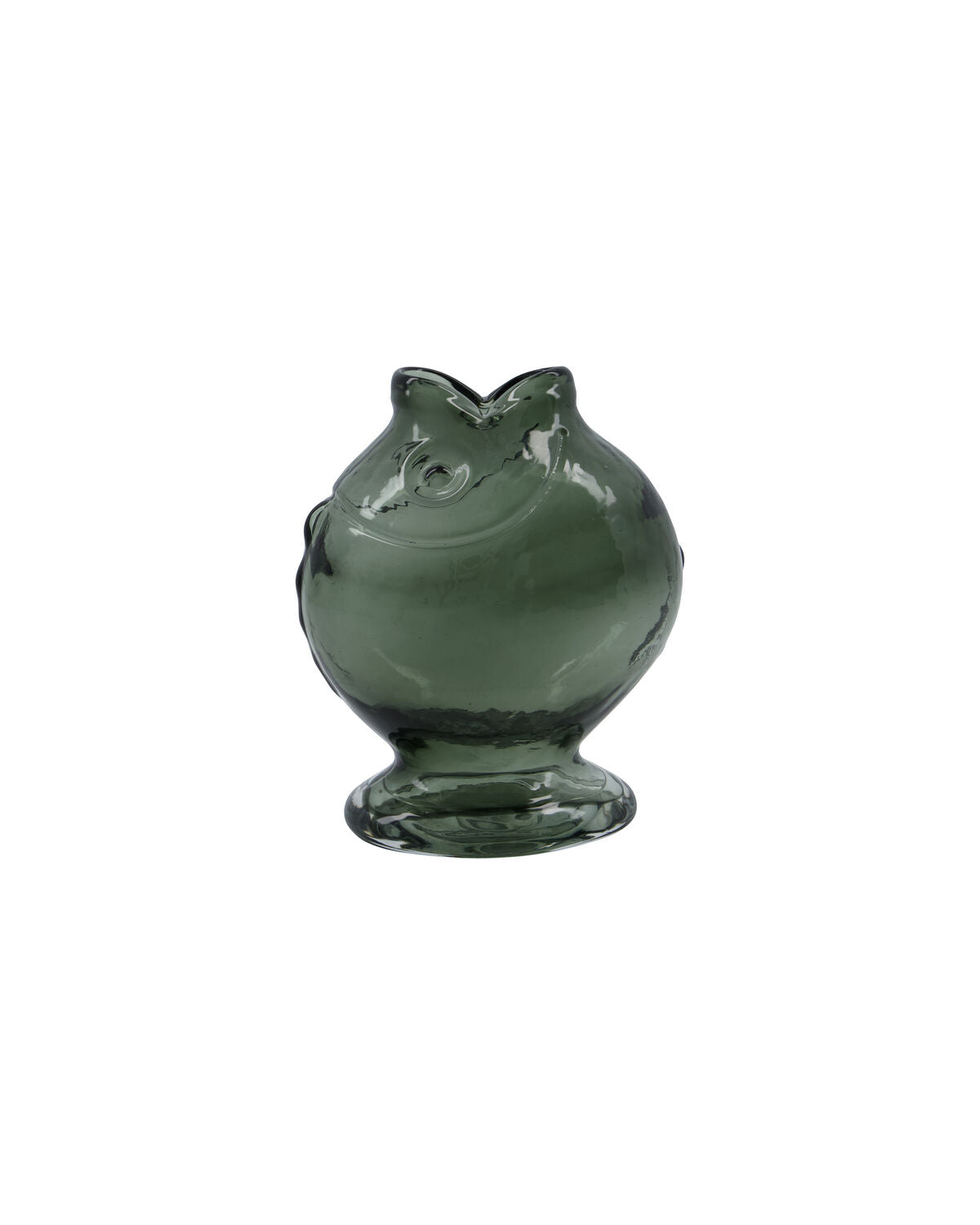 House Doctor Vase Fish – Rauchgrau – L: 15 cm, B: 10.5 cm, H: 17.5 cm