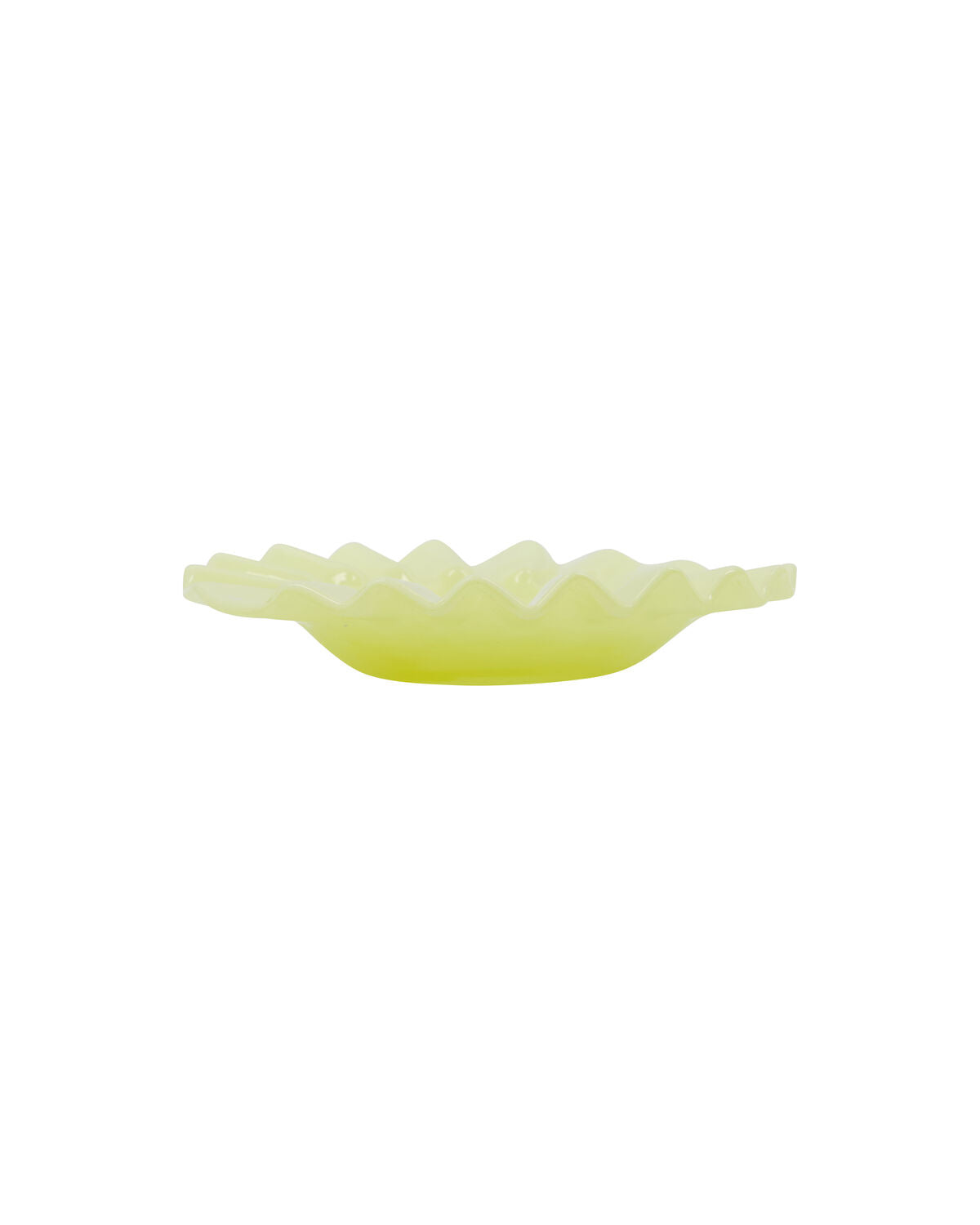 House Doctor Deko-Tablett Wave – Gelb – H: 3.5 cm, dia L: 18.5 cm