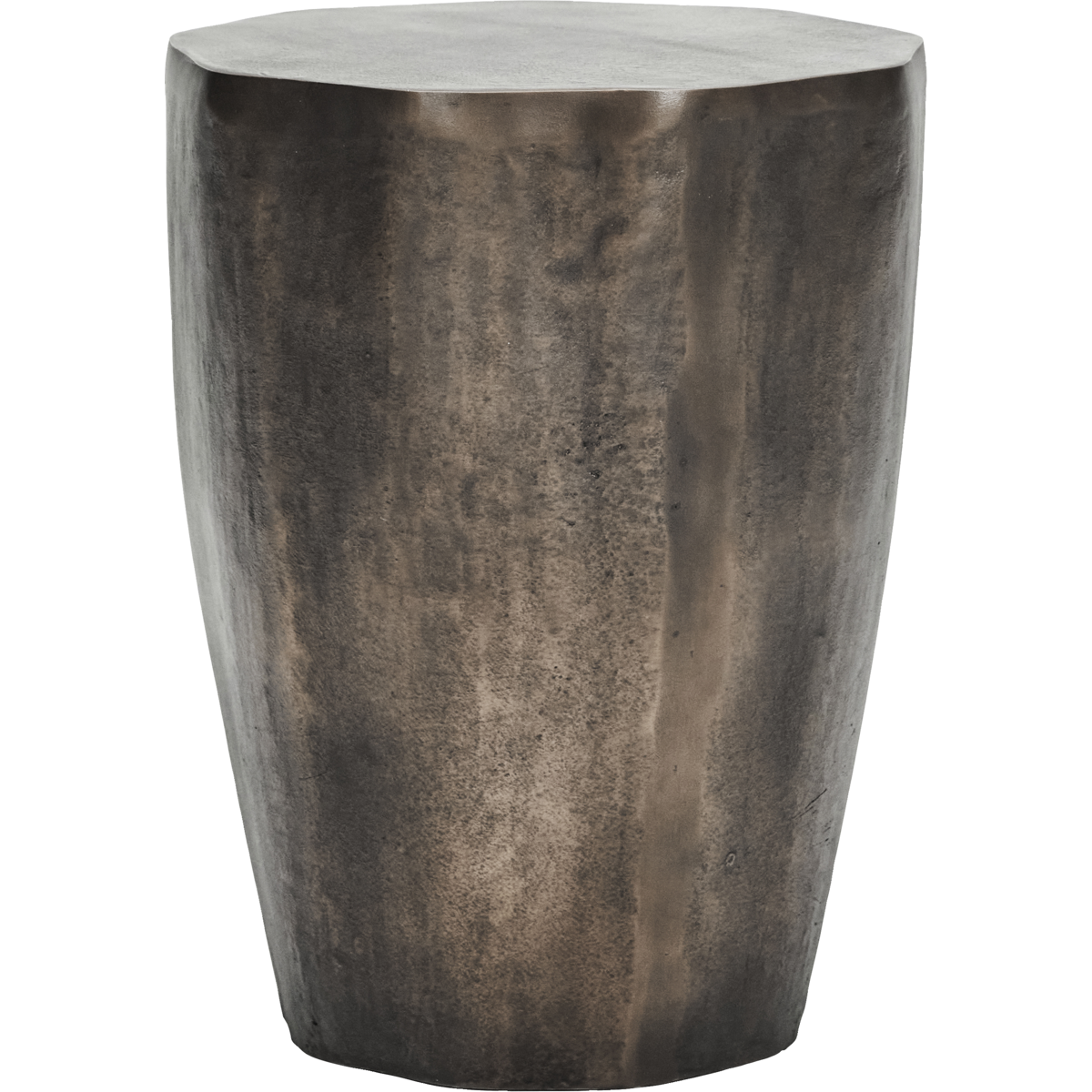 Side table, HDMeta, antique brass finish