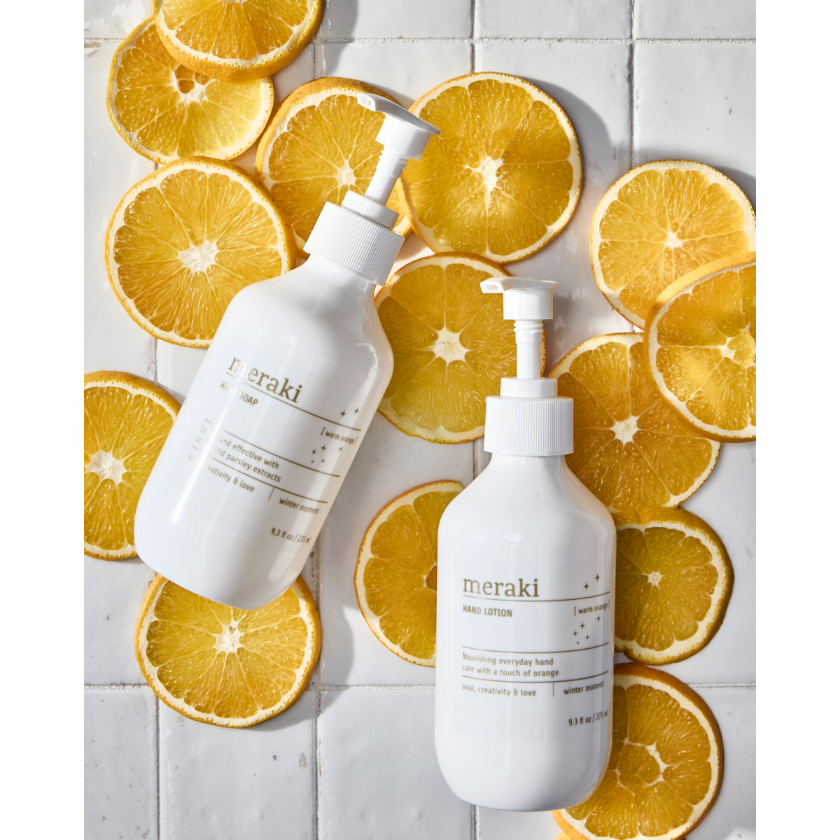 Coffret cadeau, Orange chaud, Moment d'hiver, Blanc