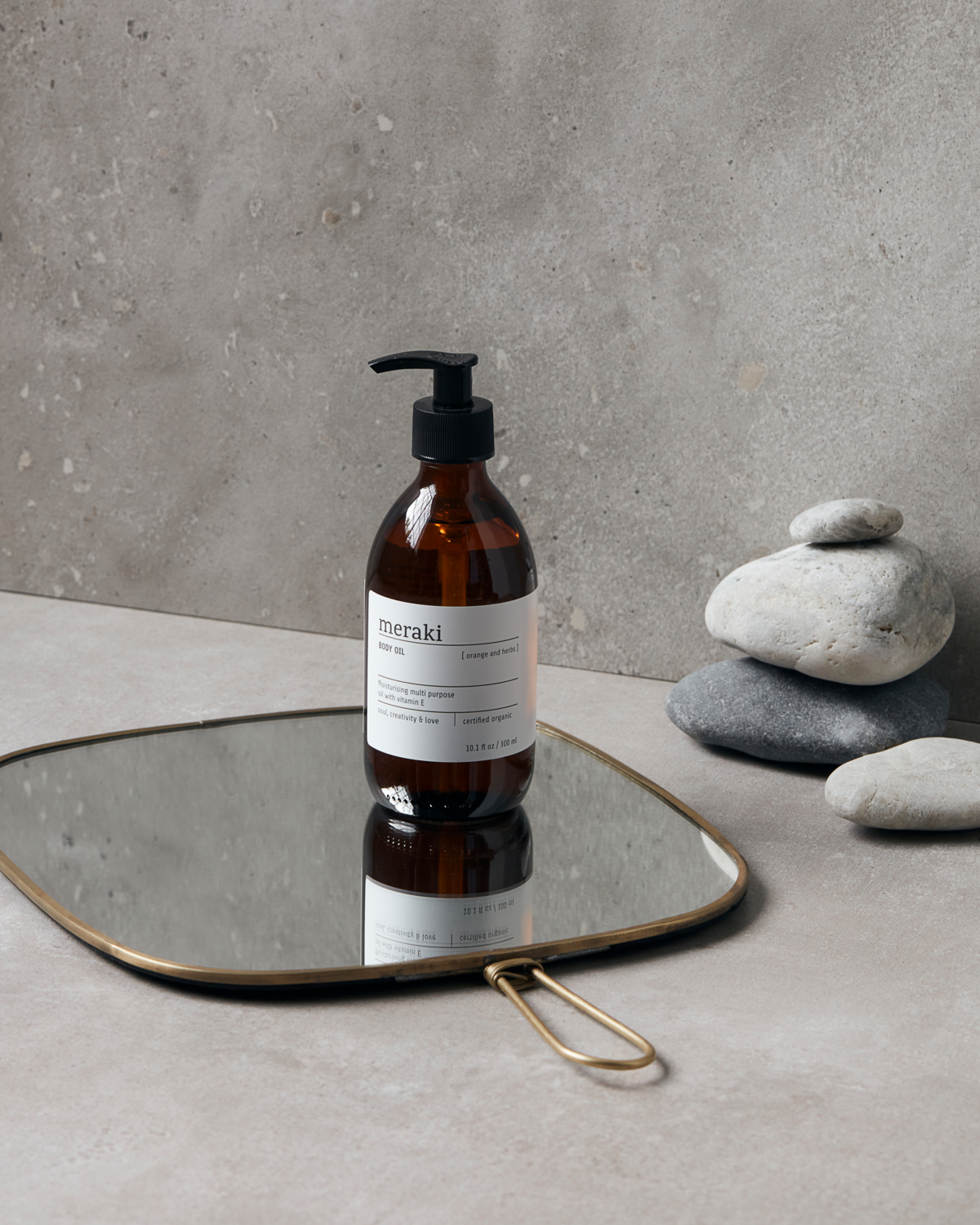 Huile corporelle à l'orange et aux herbes