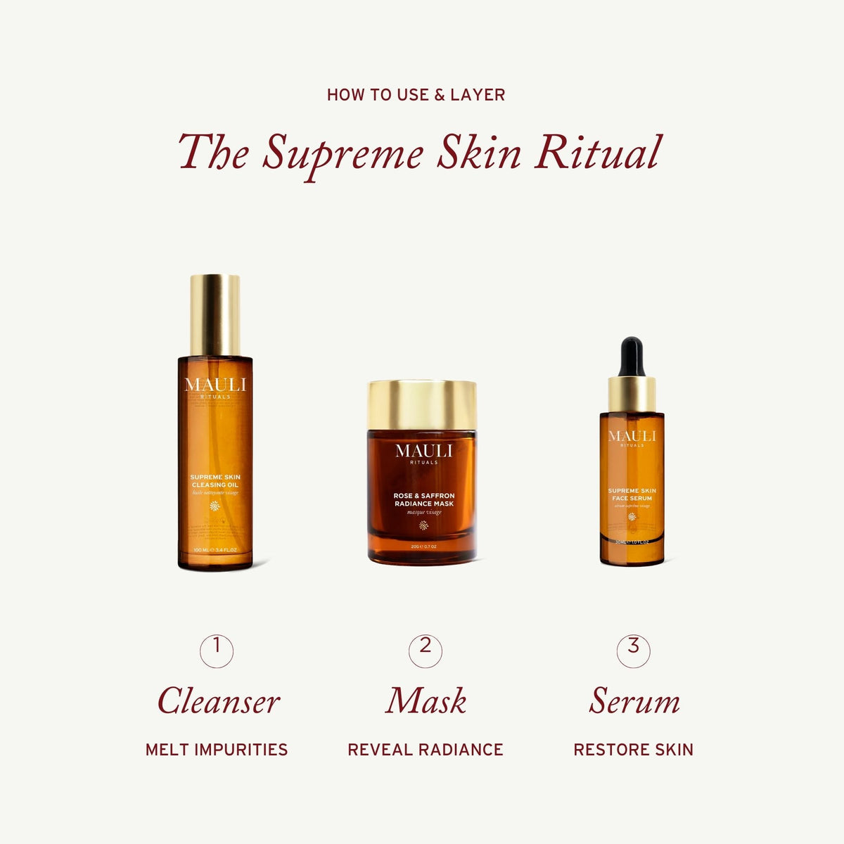 MAULI RITUALS Supreme Skin Duo – Reinigungsöl & Serum – Produktansicht 5
