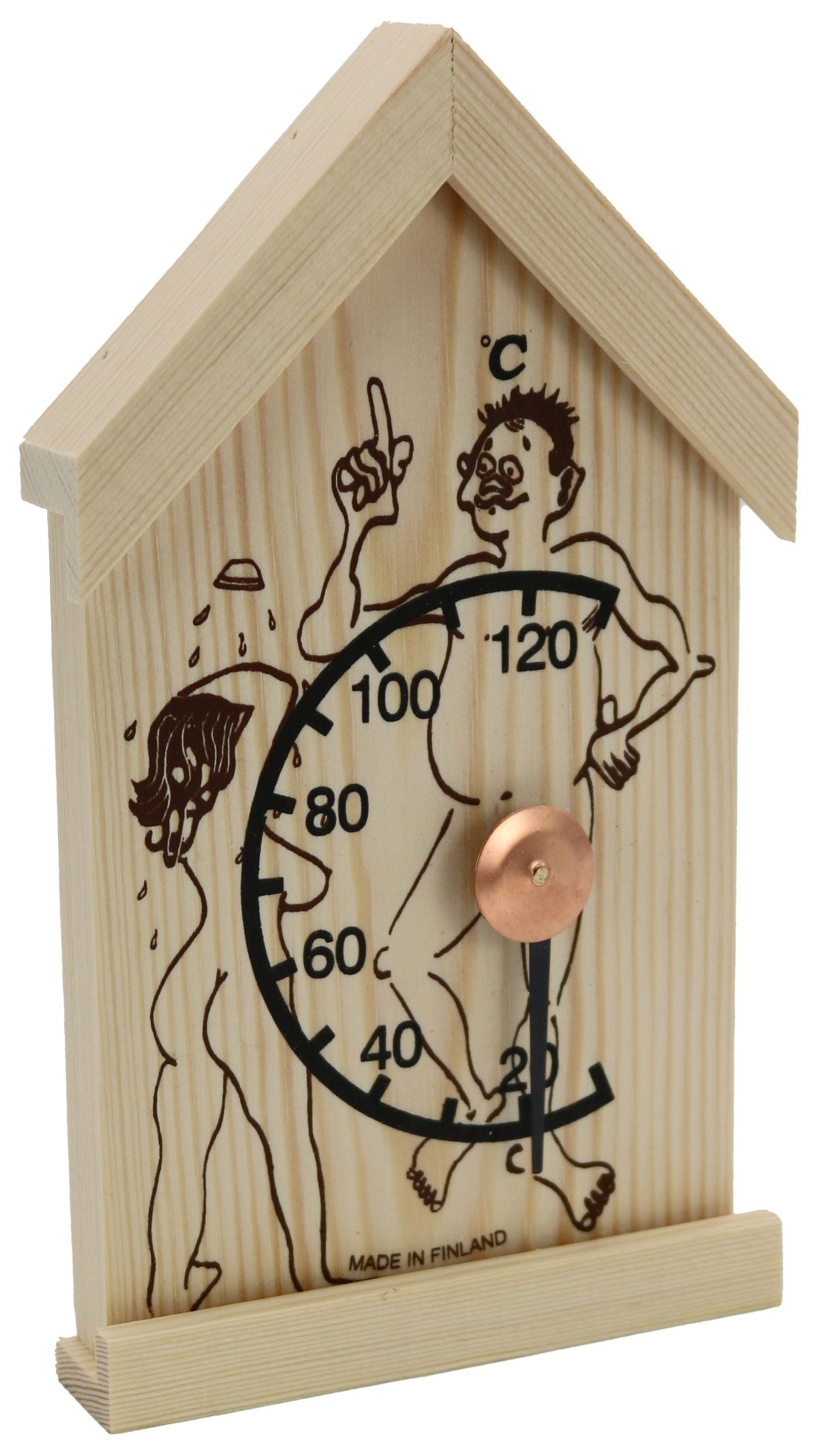 Sauna-Thermometer Kiefernholz – Ville ja Kaisa – Produktansicht