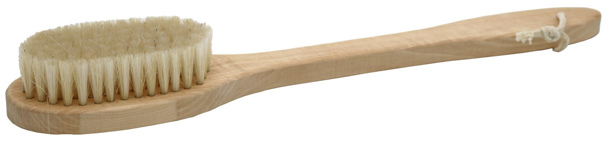 Saunabürste mit Birkenholzstiel 39 cm – Produktansicht