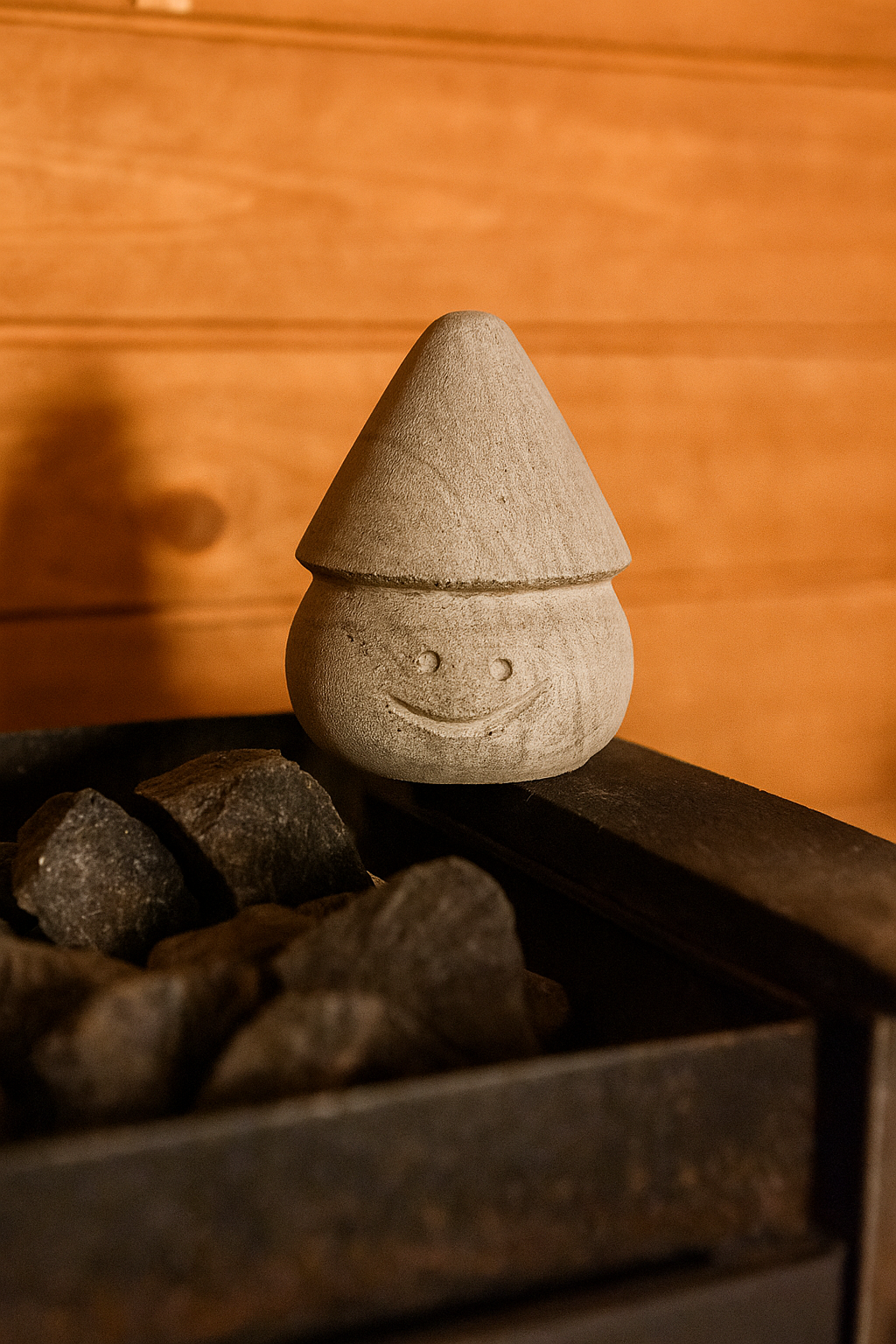 Saunafigur aus Stein 10 cm – weitere Originalansicht 2