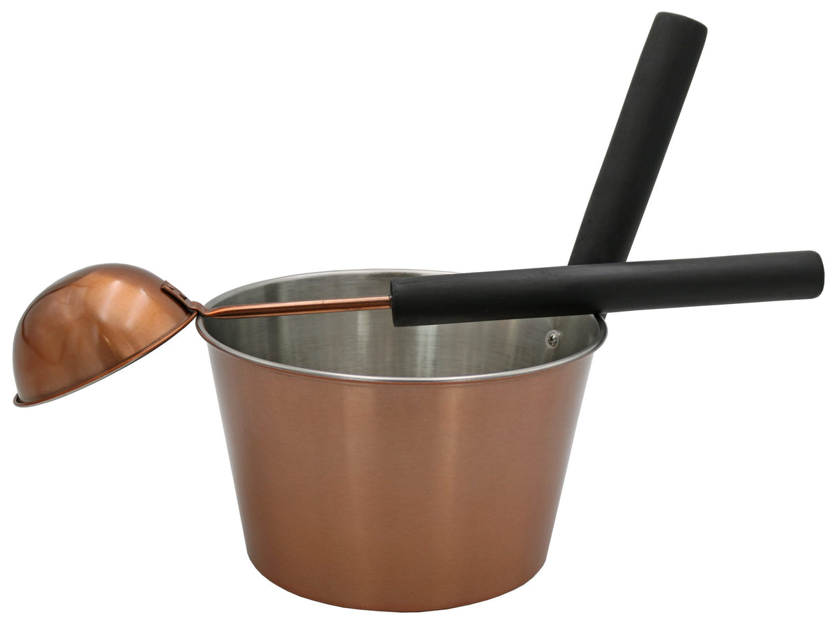 Sauna-Set Edelstahl – verkupferte Aussenfläche – Modell 10442 – Produktansicht