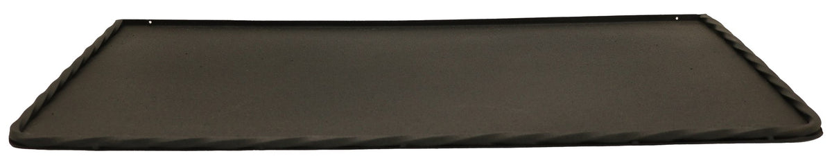 Kaminbodenplatte Stahl und Schmiedeeisen 40 × 70 cm – Schwarz – Produktansicht