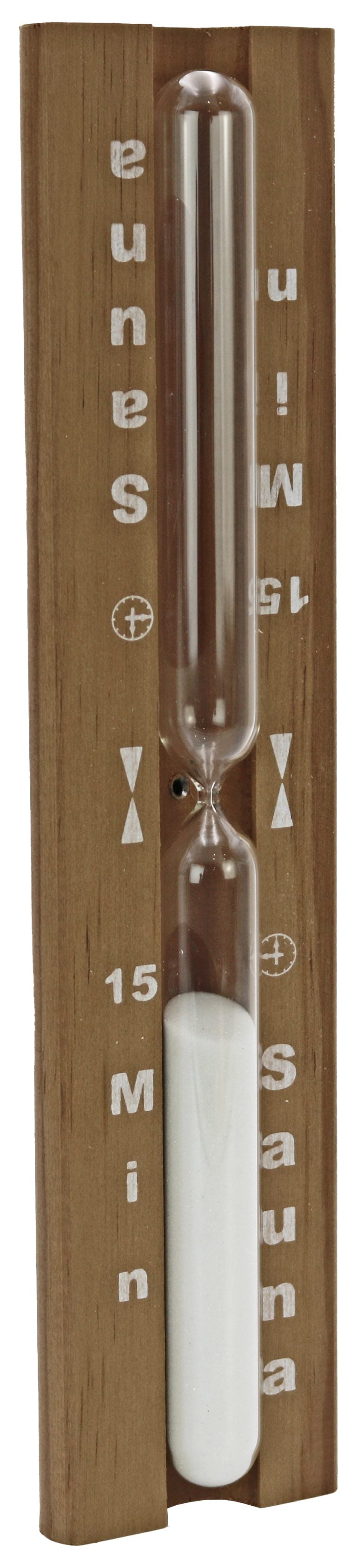 Sauna-Sanduhr 15 Minuten aus Thermoholz – Modell 540L – Produktansicht