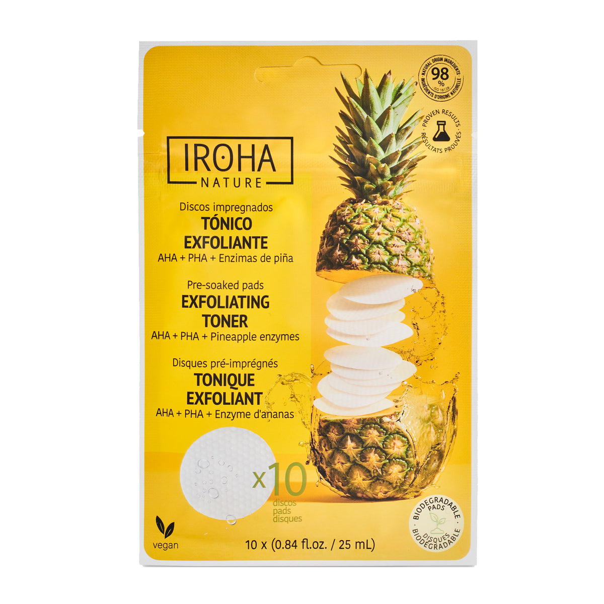 Detox Maske Exfoliating and Brightening Toner Pads