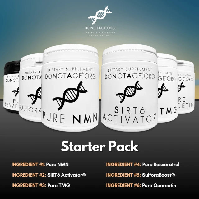 Longevity Starter Pack – 6 Wirkstoffe für Energie, Fokus & Zellgesundheit
