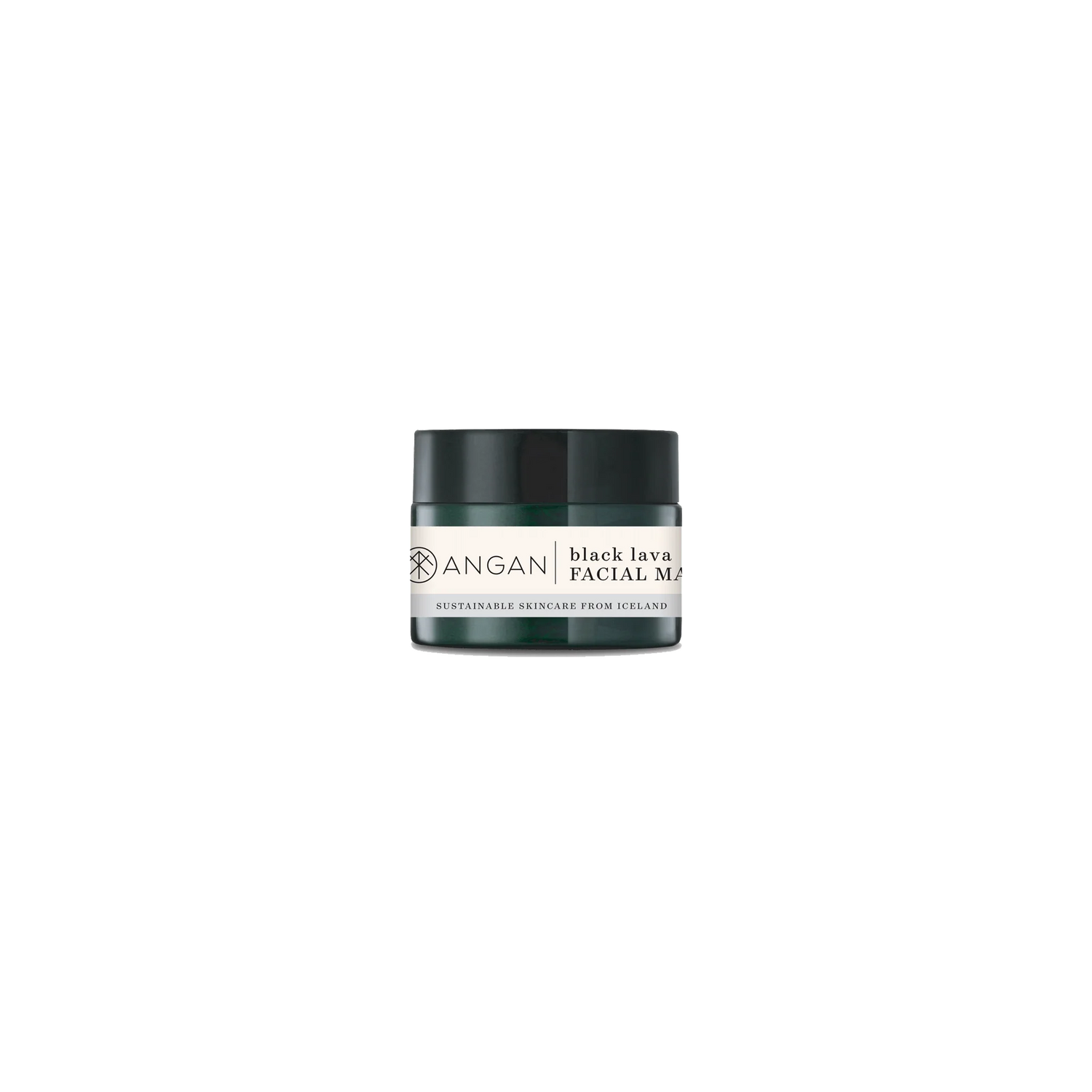 Masque facial en lave noire