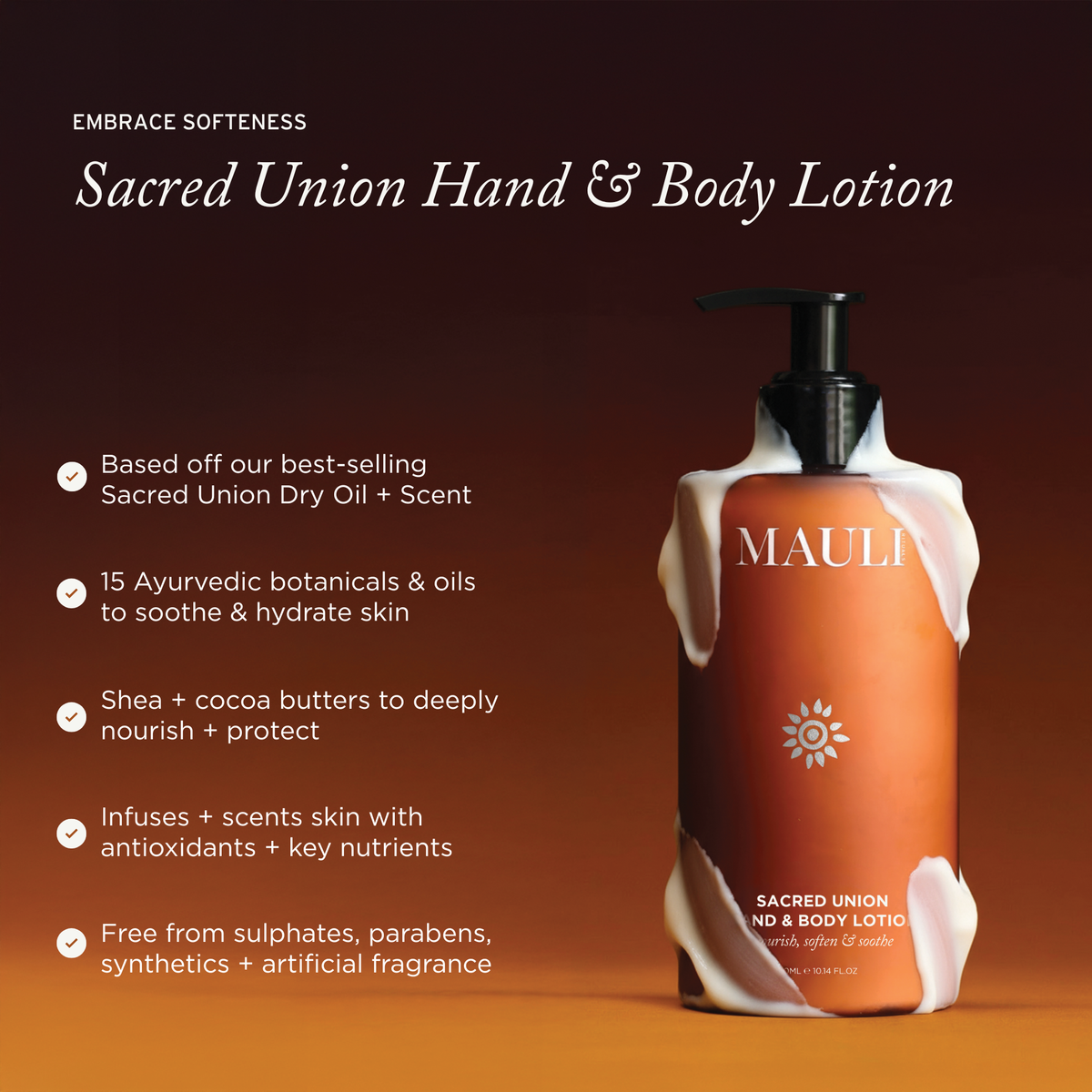MAULI RITUALS Sacred Union – Hand- & Körperlotion 300 ml – Produktansicht 2