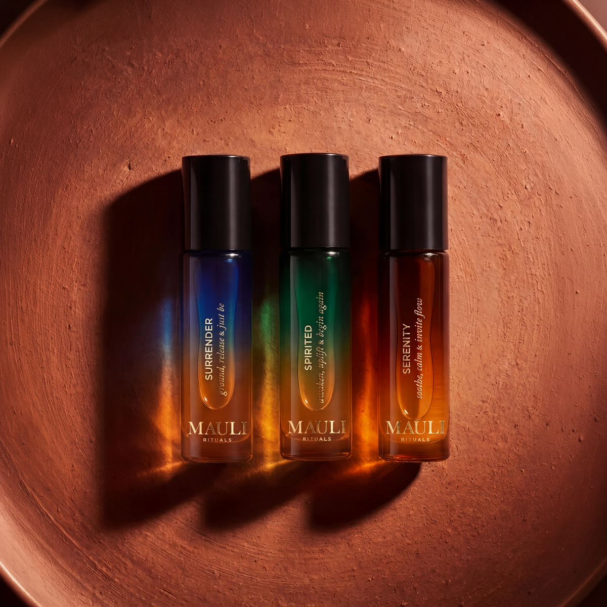Mauli Rituals Brighter Days Aromaöl-Roller Geschenkset, 3 × 10 ml