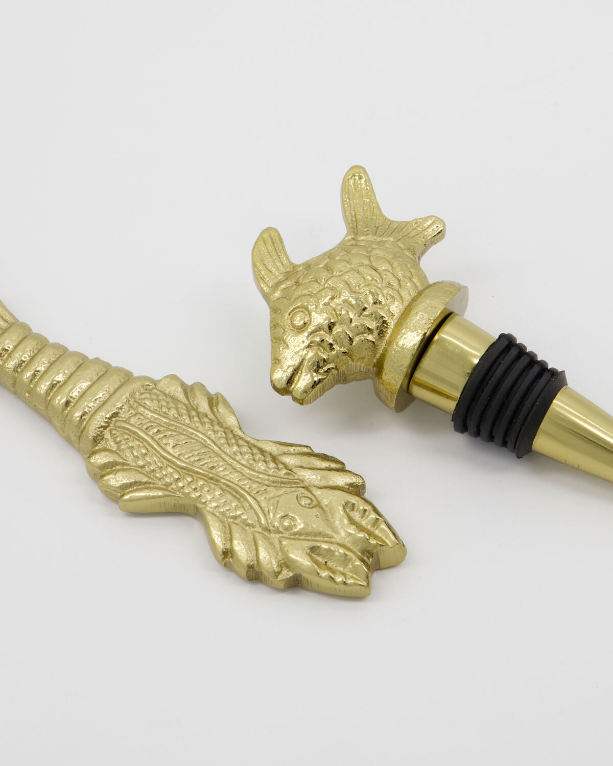 House Doctor Fish Flaschenöffner & Flaschenverschluss Antik-Gold – Ansicht 3