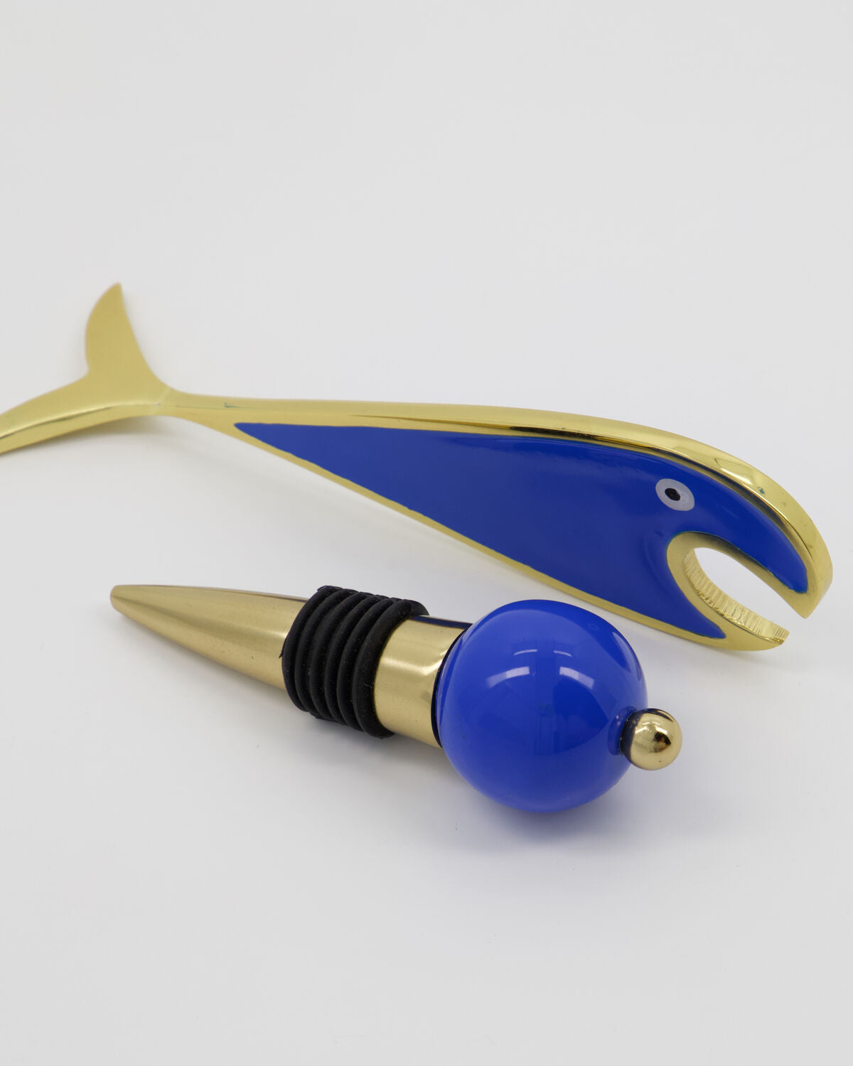 House Doctor Open Flaschenöffner & Flaschenverschluss Gold/Blau – Ansicht 3