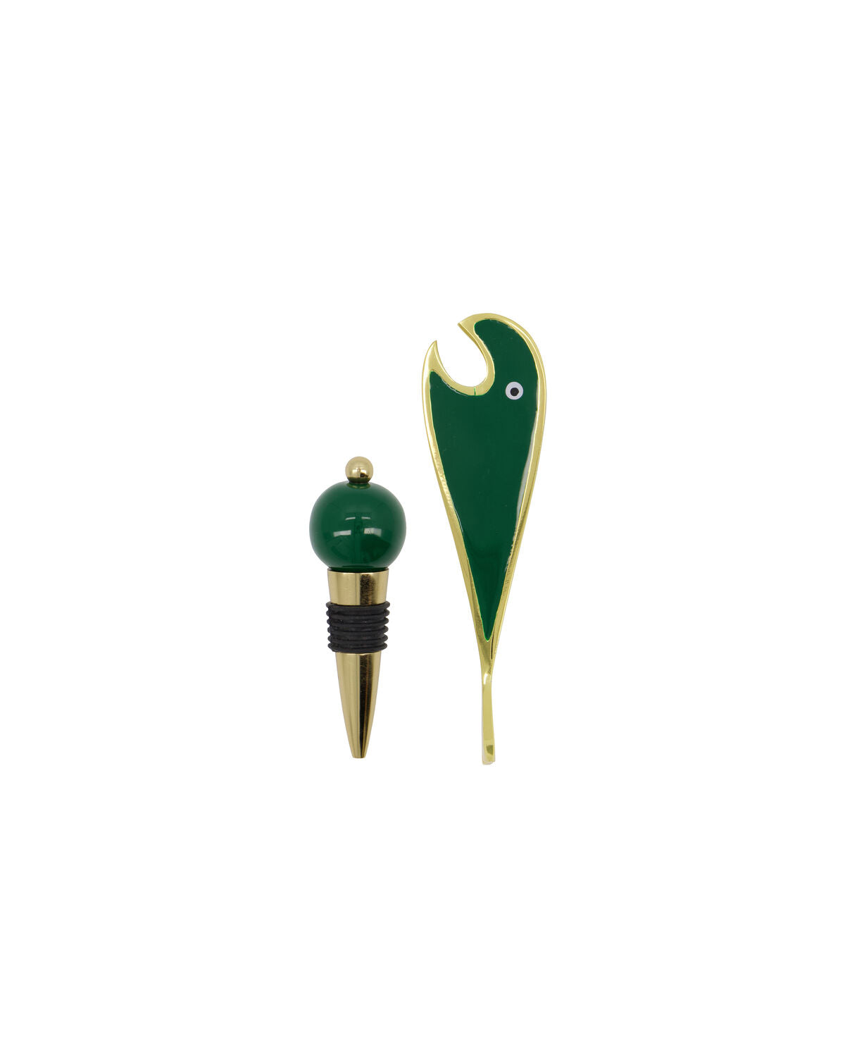 House Doctor Open Flaschenöffner & Flaschenverschluss Gold/Grün