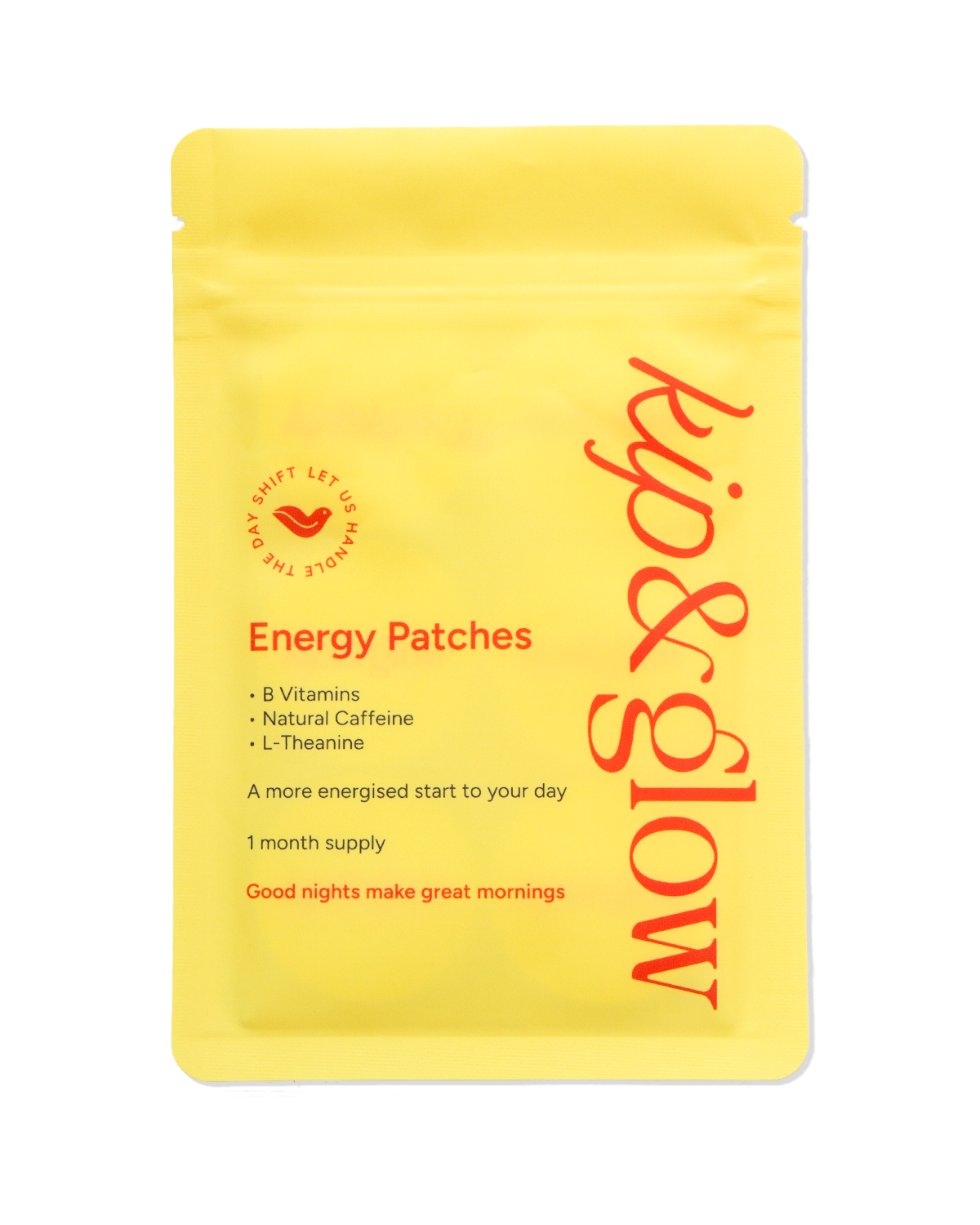 KIP & GLOW Energy Patches – Tagesroutine