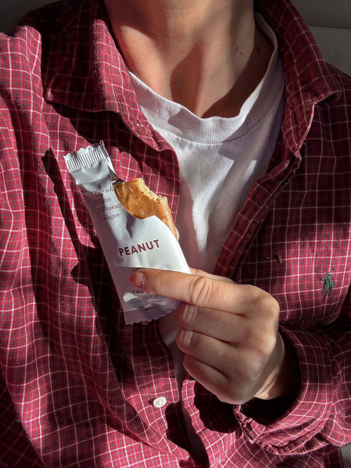 THE NO BAR Peanut – Verpackung, Detail oder Markenmoment