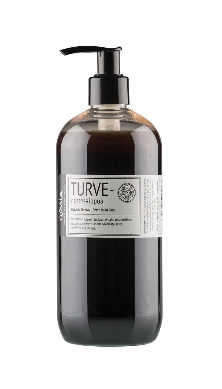 Peat liquid soap