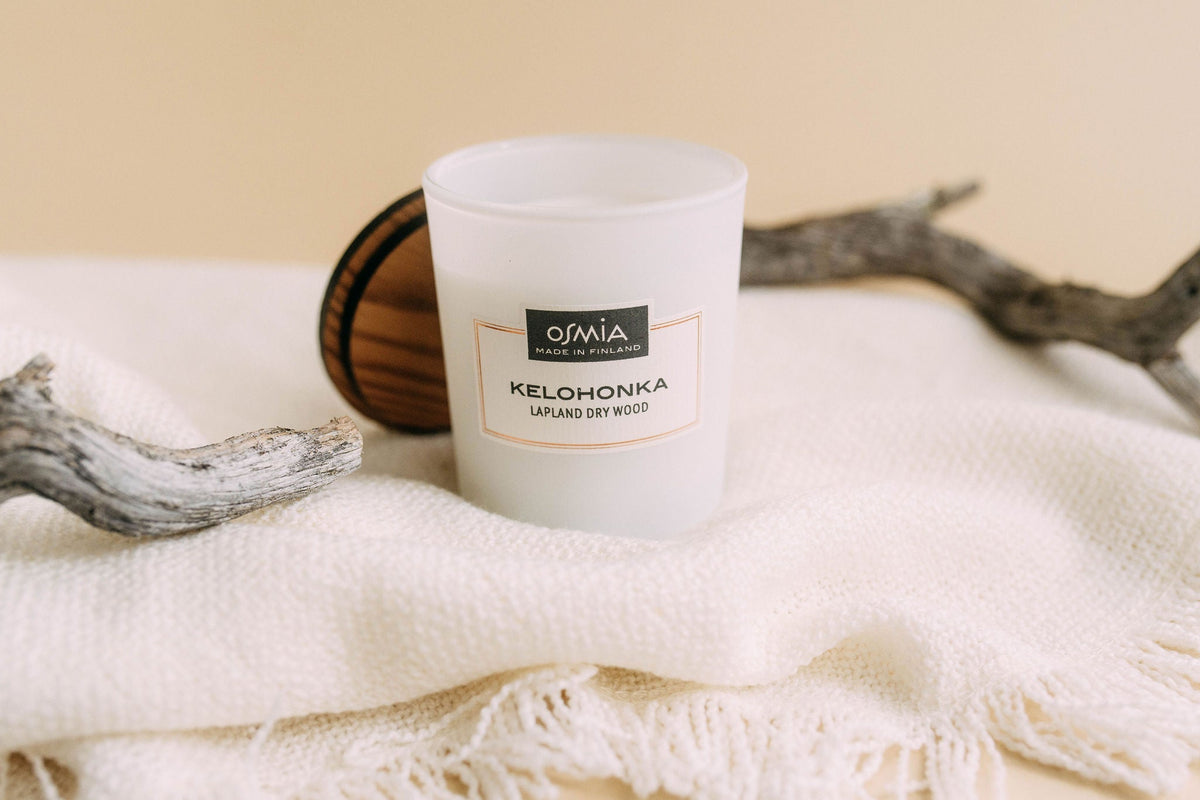 Lapland dry wood scented candle (150g)