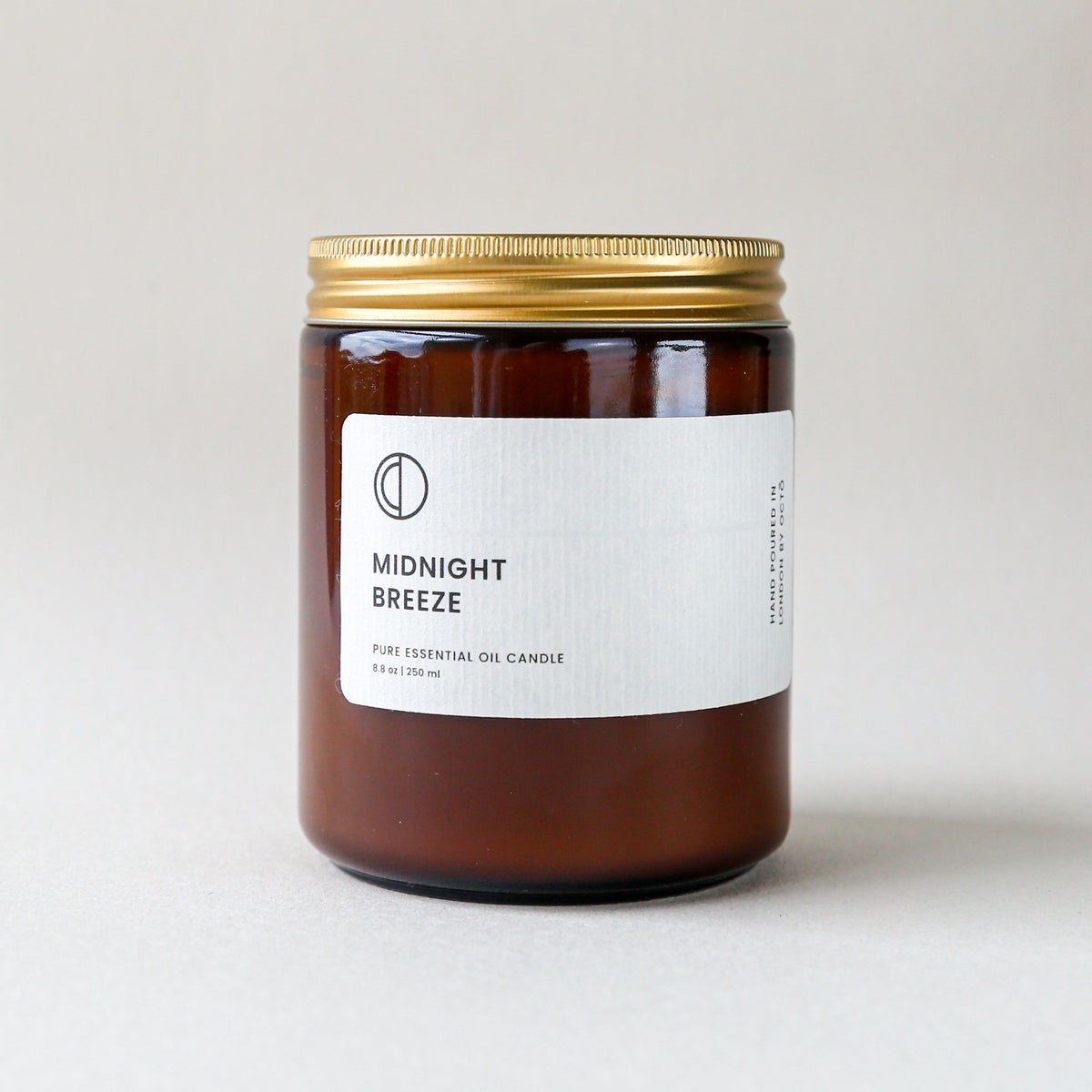 Octo London Midnight Breeze – Duftkerze im Braunglas