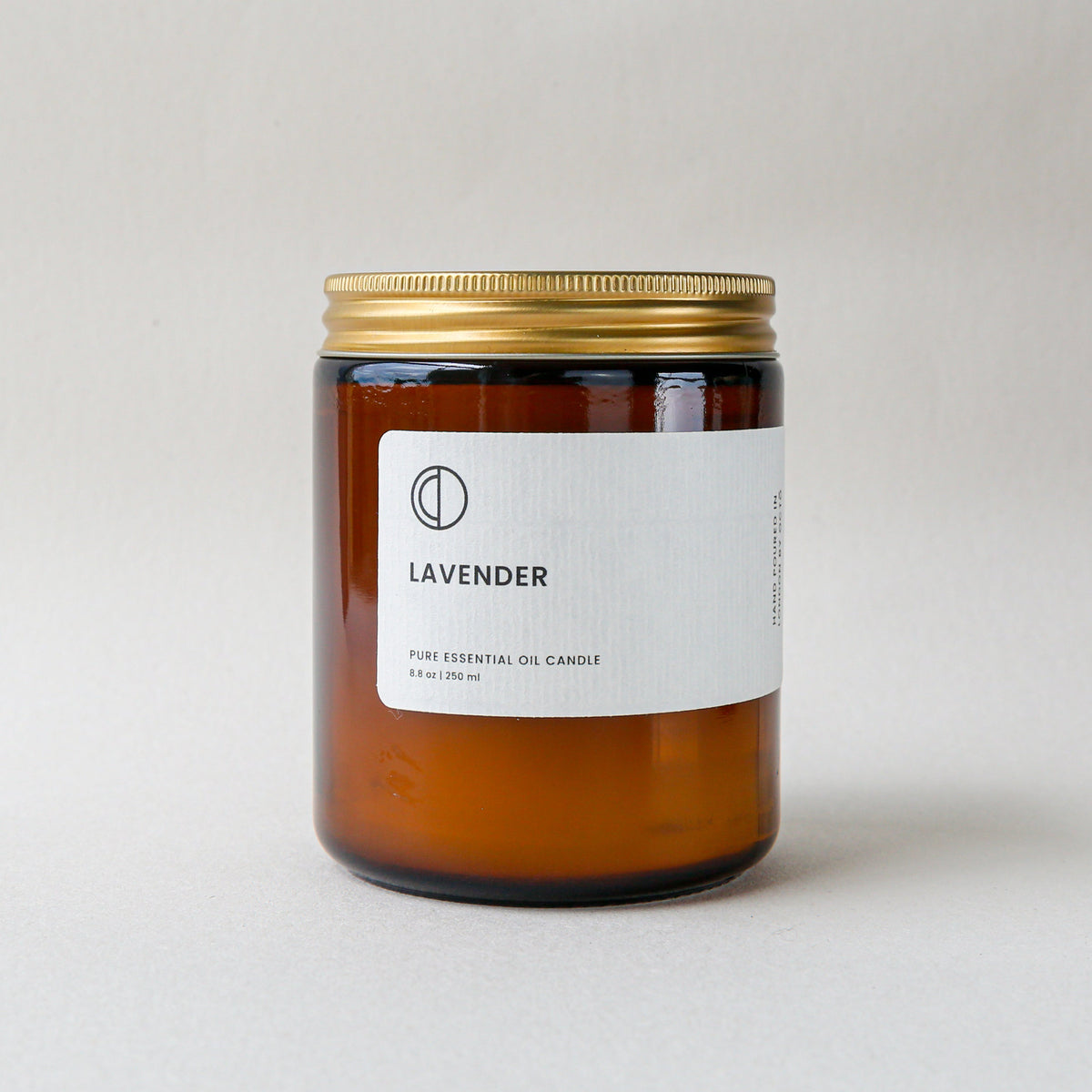 Octo London Lavender – Duftkerze im Braunglas