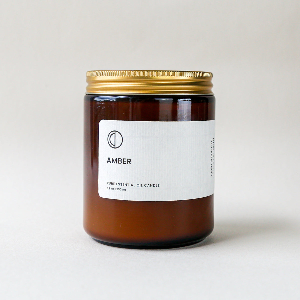 Octo London Amber – Duftkerze im Braunglas