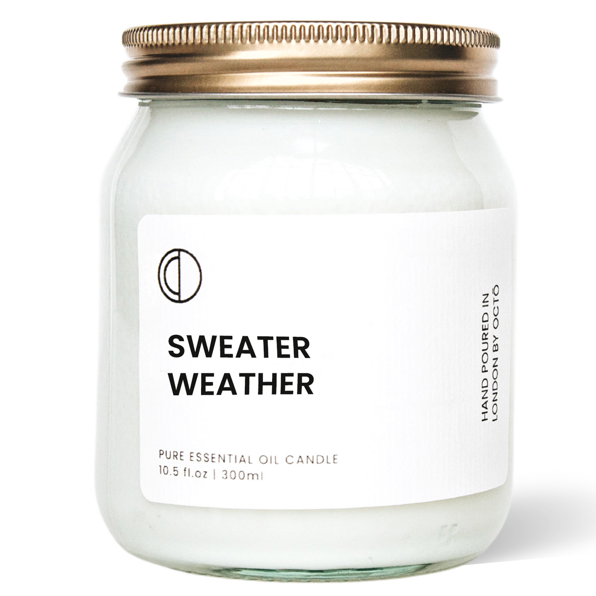 Octo London Sweater Weather – Duftkerze im Klarglas, 300 ml