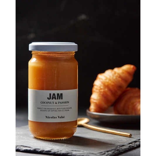 Jam with coconut and passion fruit