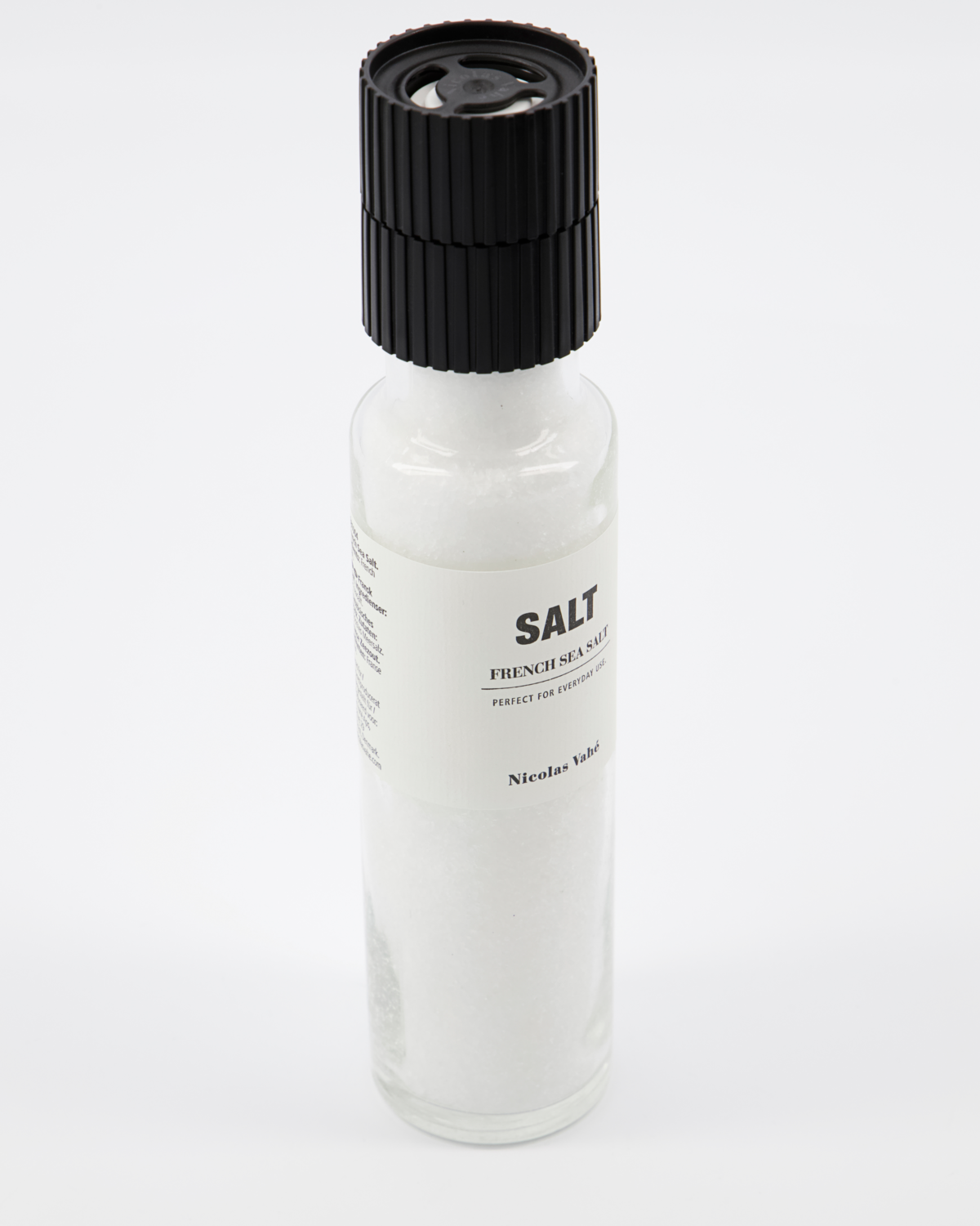 Salt mill with sea salt