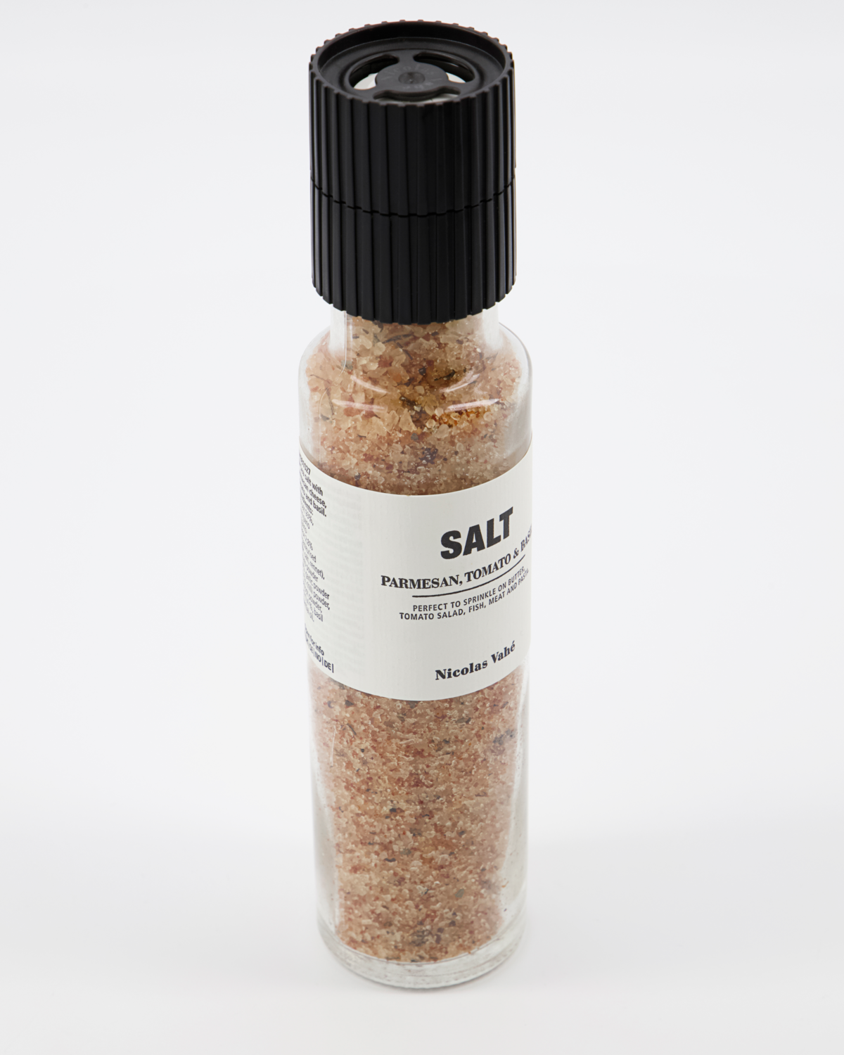 Salt mill with Parmesan and tomato basil