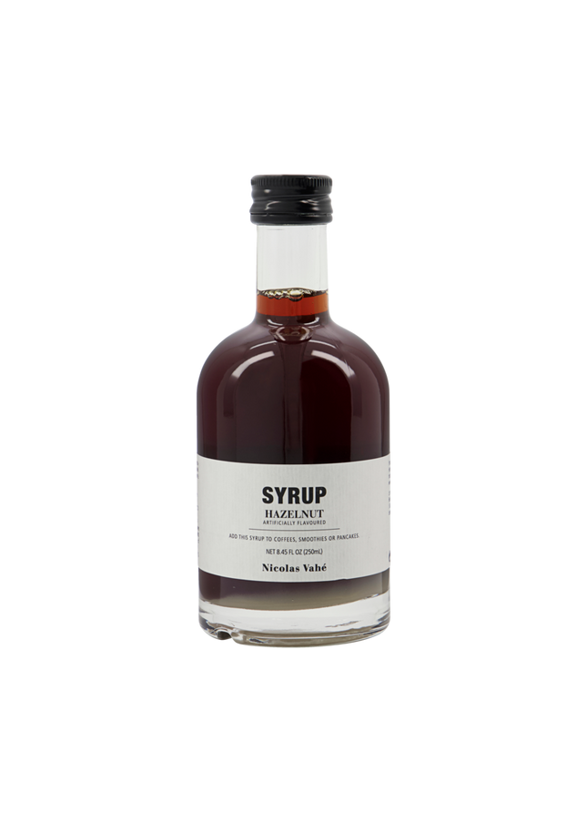 Hazelnut flavored syrup