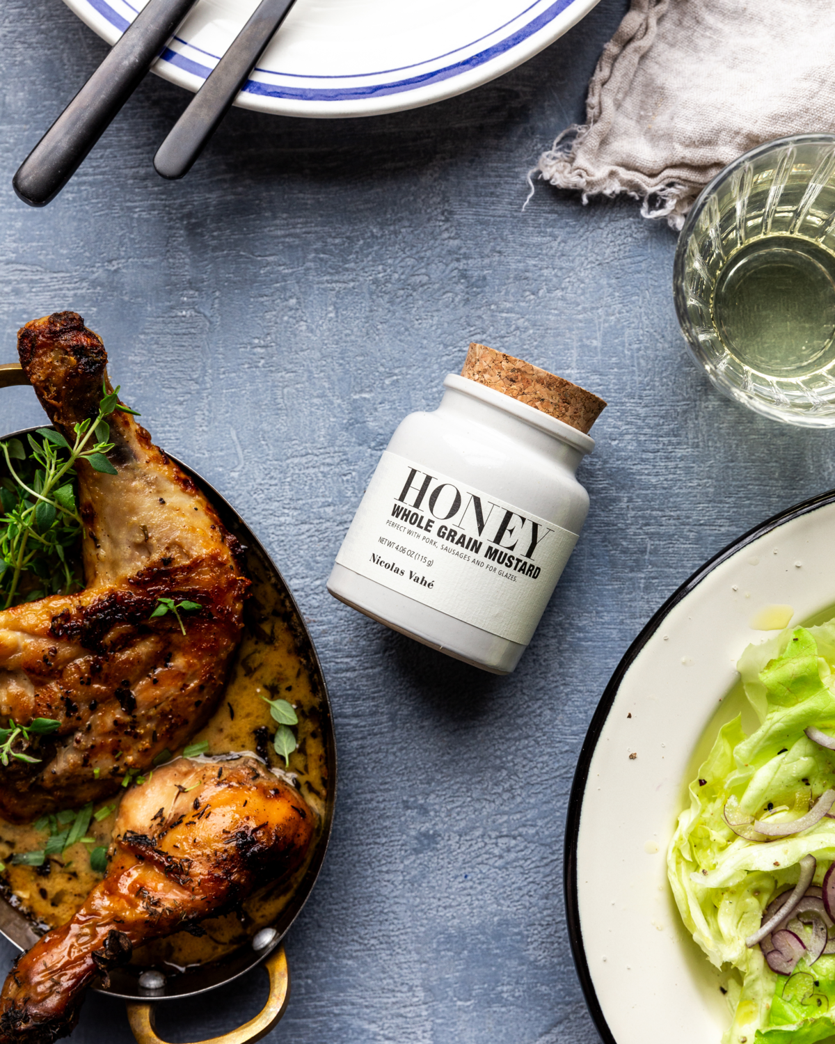 Nicolas Vahé Mustard with Honey and Whole Grains
