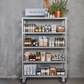 Shelving unit w. 4 wheels, NVTrolley, Grey
