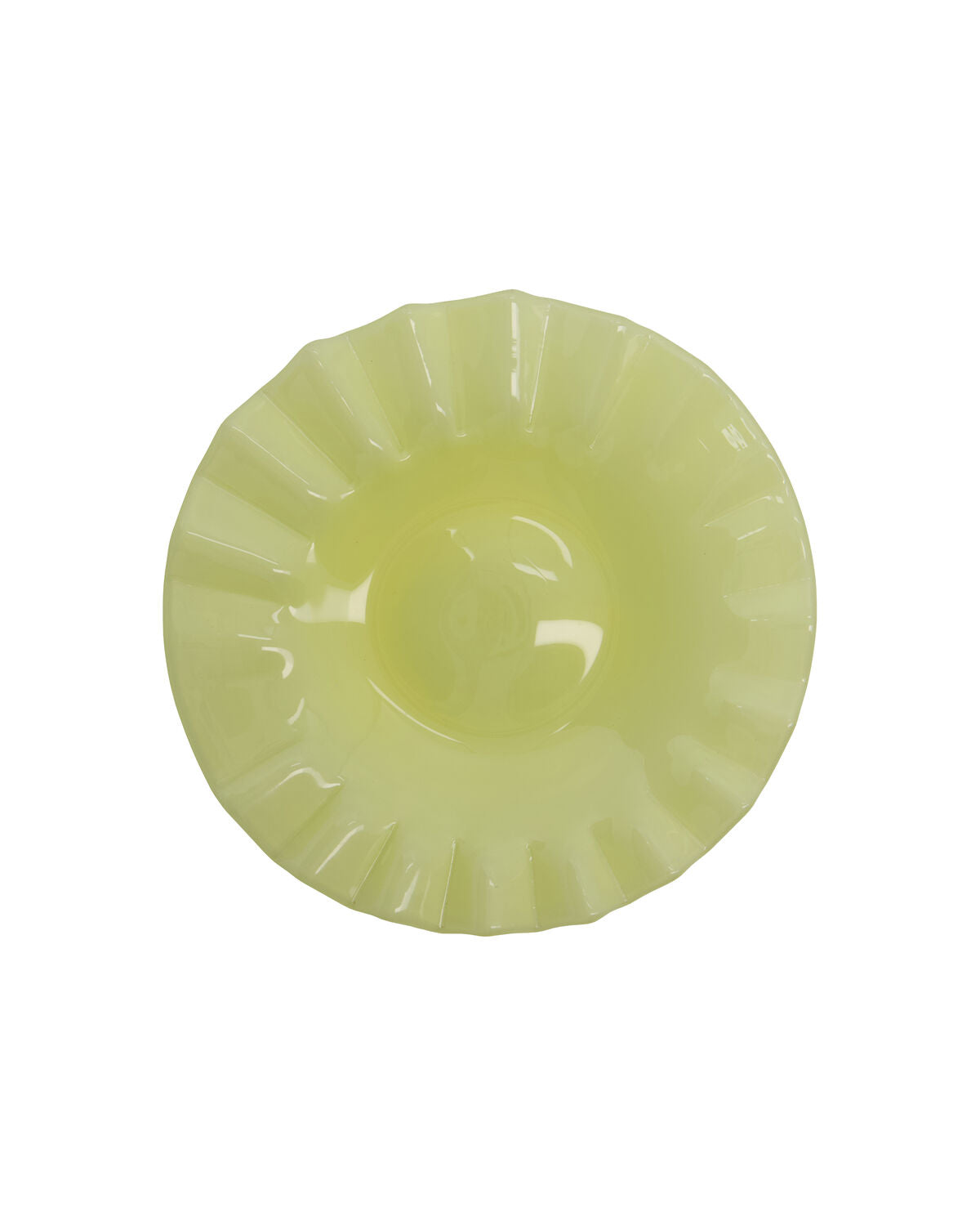 House Doctor Deko-Tablett Wave – Gelb – H: 3.5 cm, dia L: 18.5 cm
