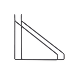 Regalhalterung Schwarz
