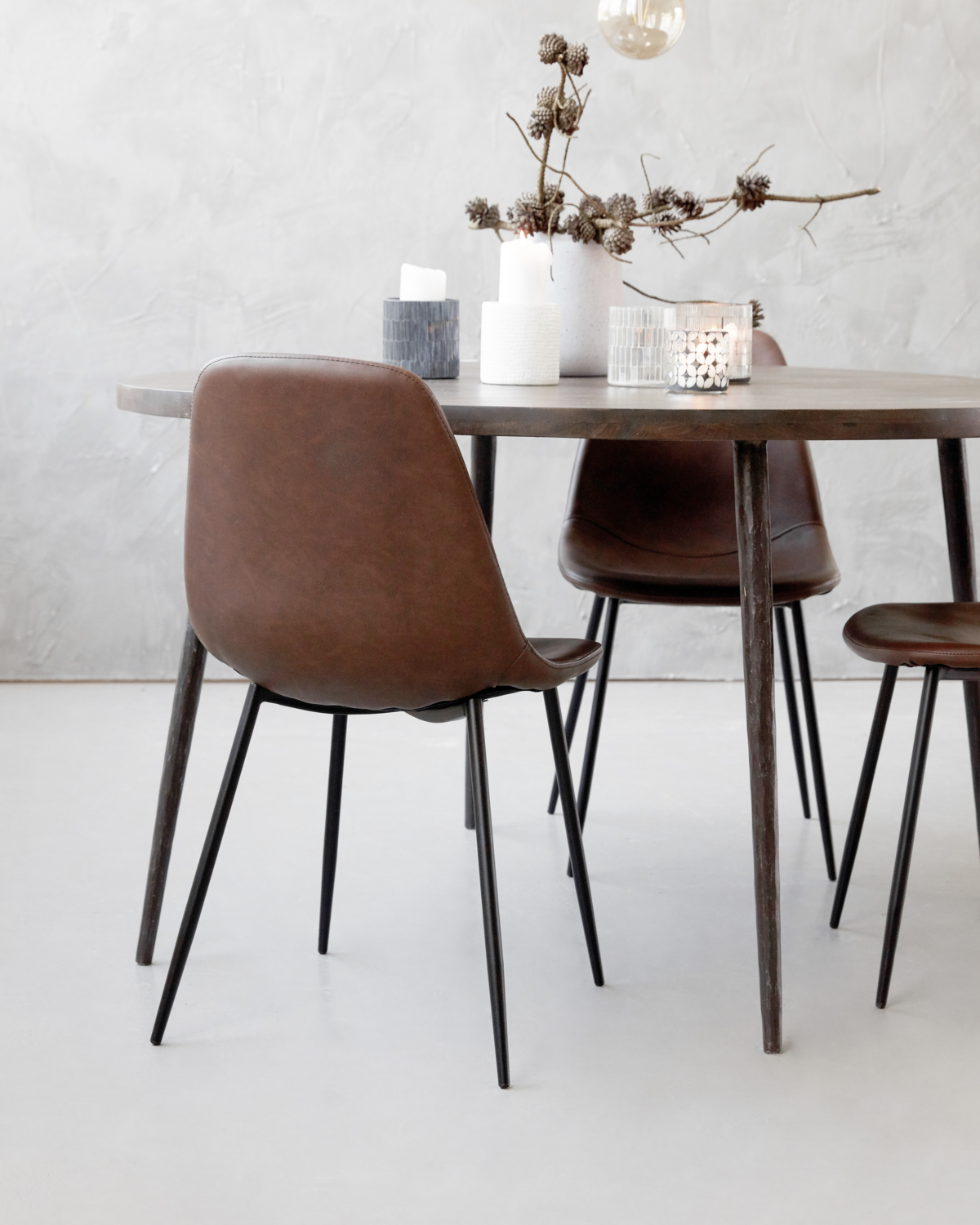 Found Brown Dining Chair