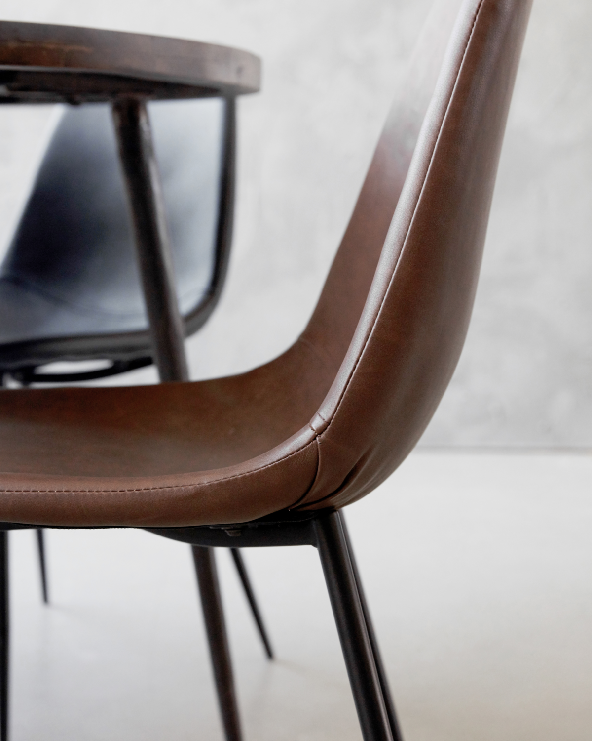 Found Brown Dining Chair