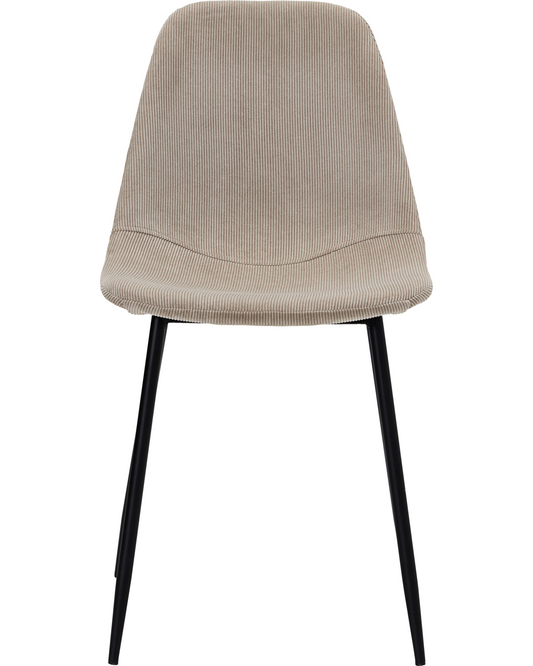 Chaise de salle à manger trouvée en couleur sable