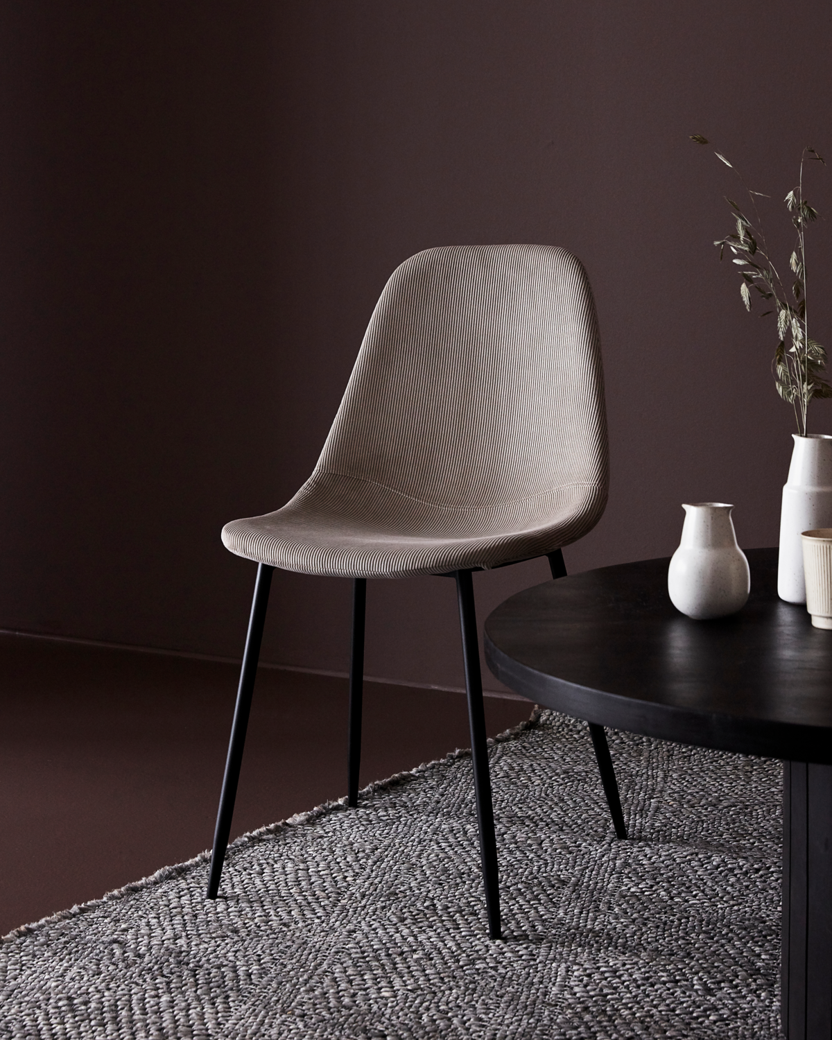 Found dining chair in sand color