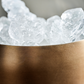 seau à glace avec finition en laiton antique
