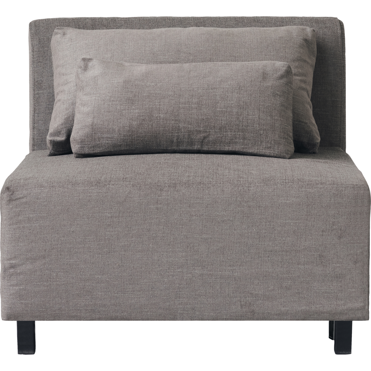 Gray-brown sofa middle section