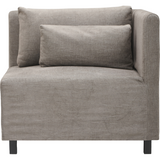 Graubraunes Sofa Eckteil