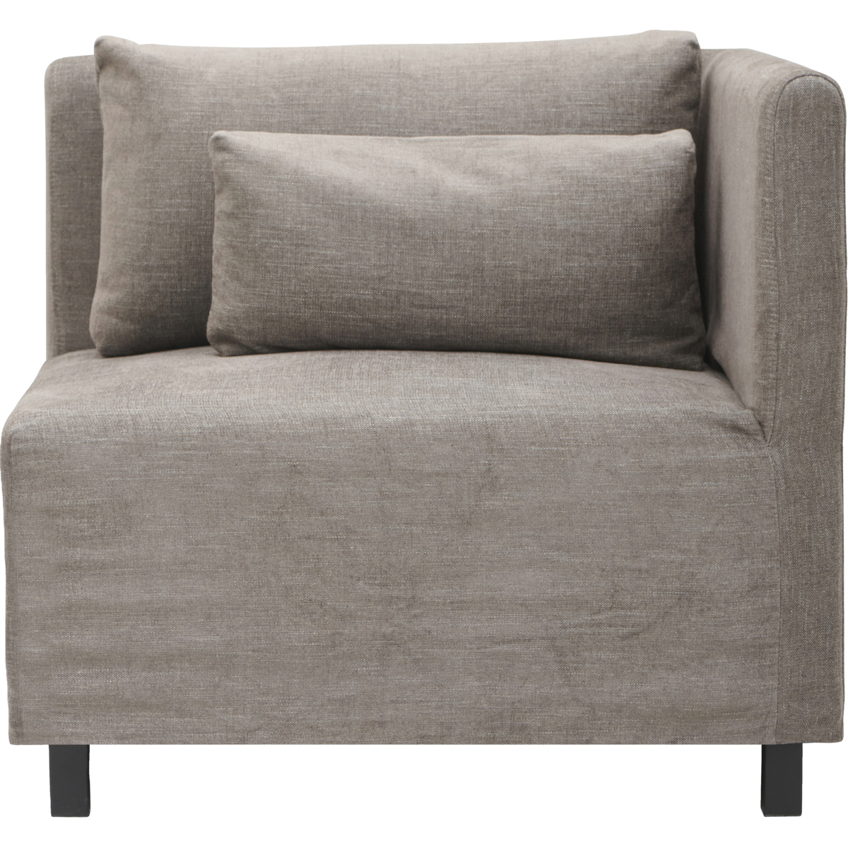 Gray-brown sofa corner piece