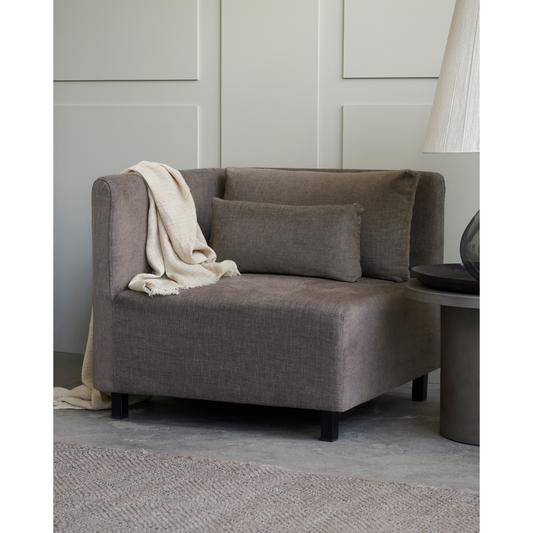 Gray-brown sofa corner piece