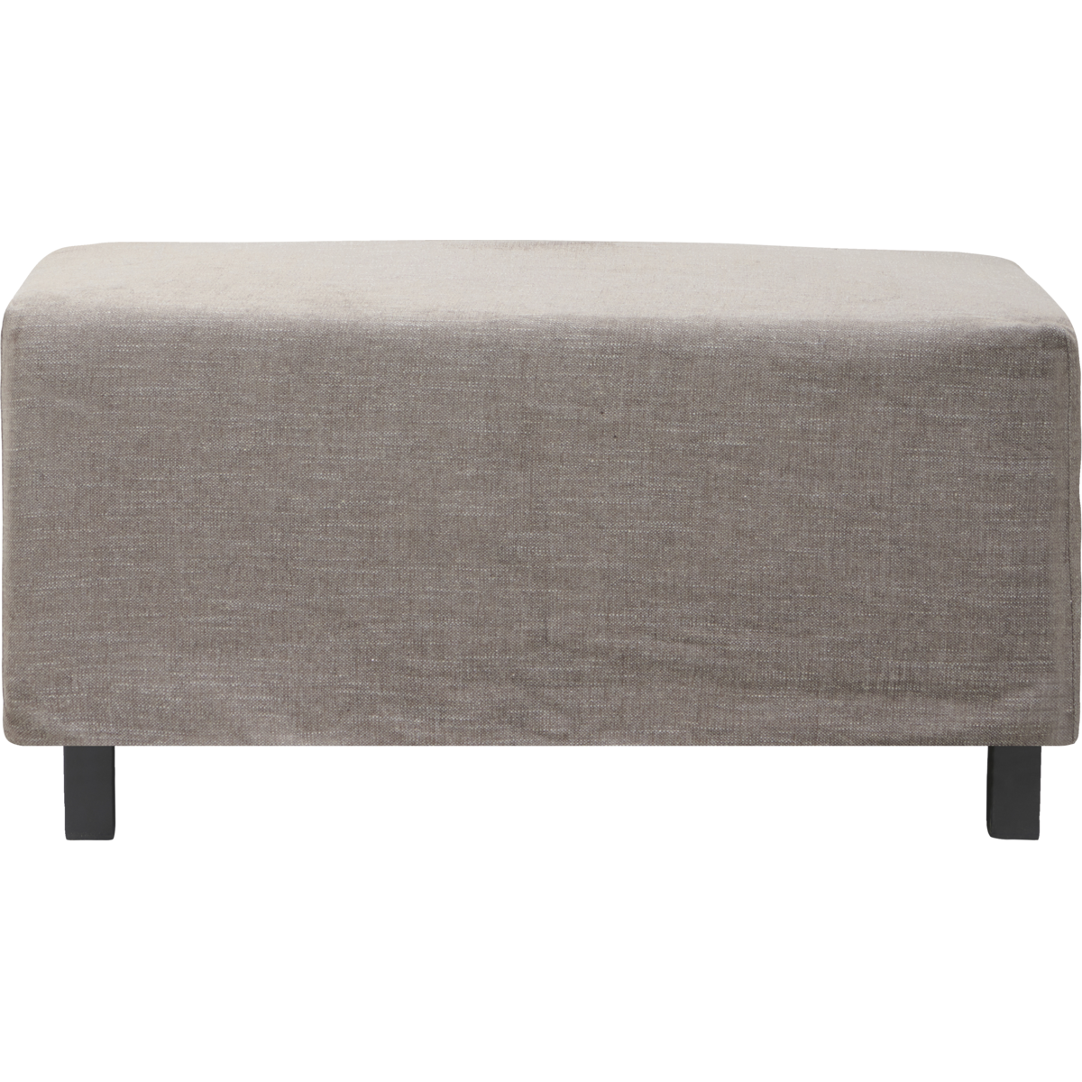 Pouf gris-marron