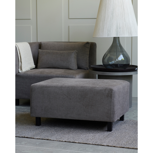 Gray-brown pouf