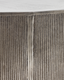 Table d'appoint ronde Rota avec façade rainurée