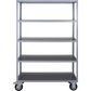 Shelving unit w. 4 wheels, MKTrolley, Grey